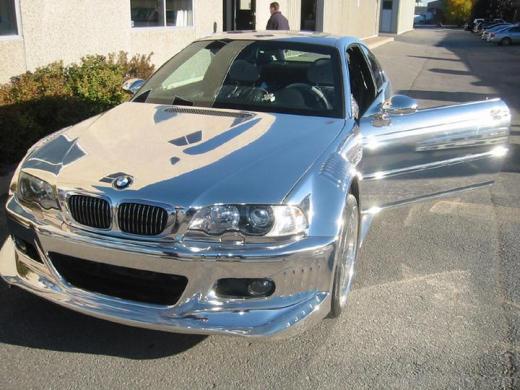BMW chrome, mirror paint